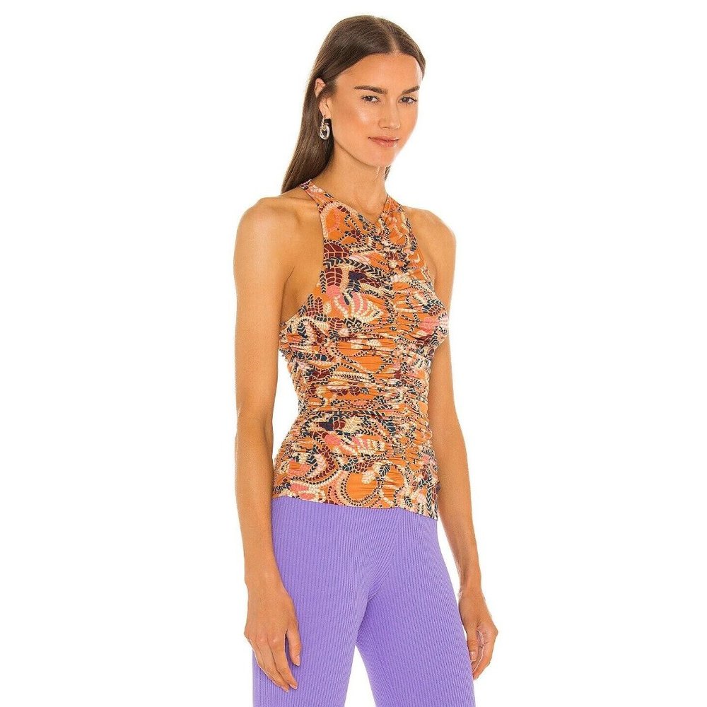 NWT ALC Adley Top Orange Clay Combo Size Small MSRP $215